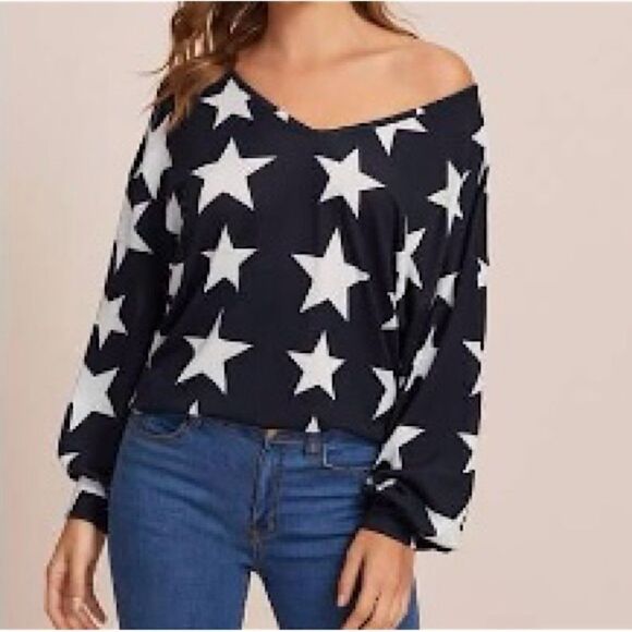 SHEIN Tops - SHEIN Star Drop Tee